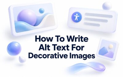 How to Write Alt Text for Decorative Images