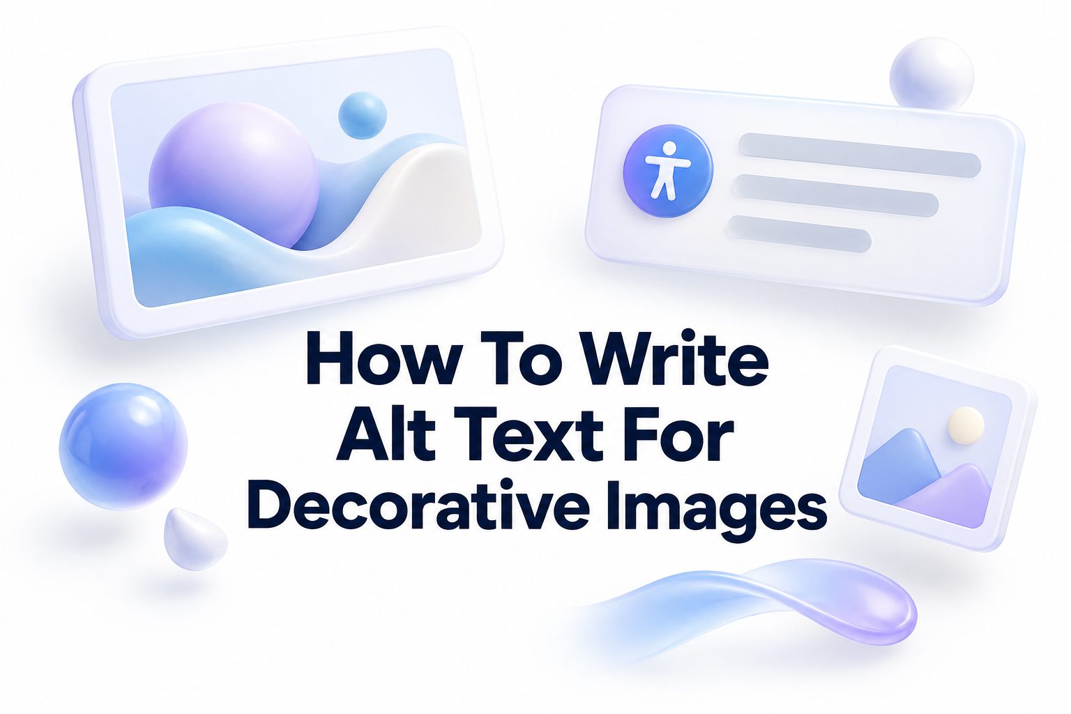 Decorative floral accent for an article about writing alt text.